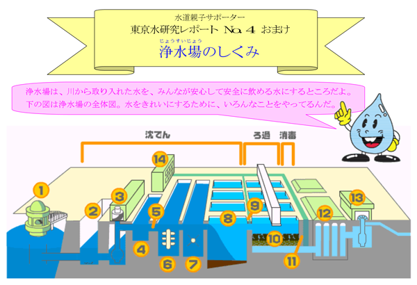 浄水場の仕組み(東京水質レポート)