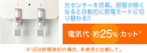 エコモードを上手に使って電気代を25%カット！